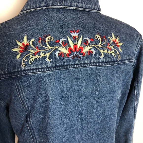Pendleton Embroidered Jean Jacket Size M - Picture 6 of 6